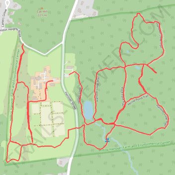 Hilltop Hanover Hike trail, distance, elevation, map, profile, GPS track