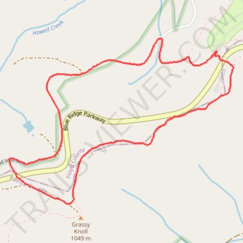 Black Ridge Trail in Rocky Knob Recreation Area trail, distance, elevation, map, profile, GPS track