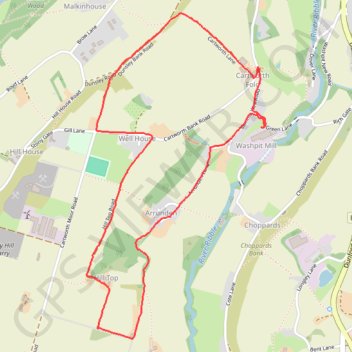 Cartworth Moor checkout trail, distance, elevation, map, profile, GPS track