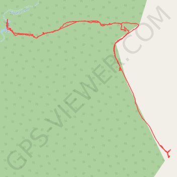 Ochre Falls trail, distance, elevation, map, profile, GPS track