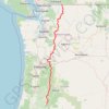 Northern part of the Pacific Crest Trail (PCT) trail, distance, elevation, map, profile, GPS track