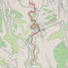 The Narrows trail, distance, elevation, map, profile, GPS track