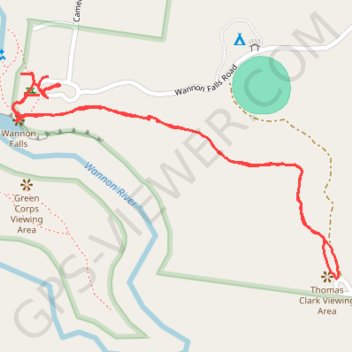 Wannon Falls Walk trail, distance, elevation, map, profile, GPS track