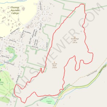 Northfield State Forest (NSF) - Richardson Loop Trail (yellow) trail, distance, elevation, map, profile, GPS track