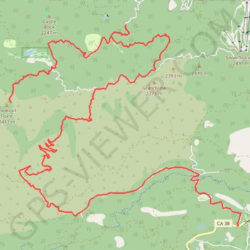 Big Bear - San Bernardino National Forest trail, distance, elevation, map, profile, GPS track