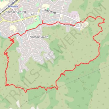 Naenae Hills loop walk trail, distance, elevation, map, profile, GPS track
