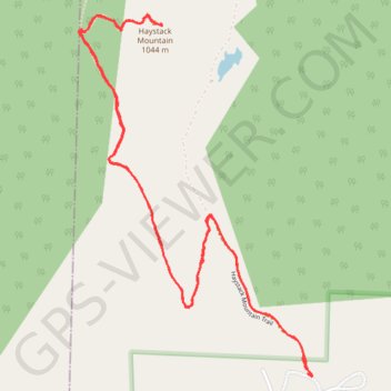 Haystack Mountain Trail in Green Mountain National Forest trail, distance, elevation, map, profile, GPS track