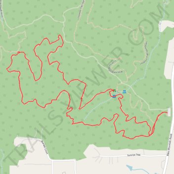 Pioneer Camp Trail (purple) loop hike trail, distance, elevation, map, profile, GPS track
