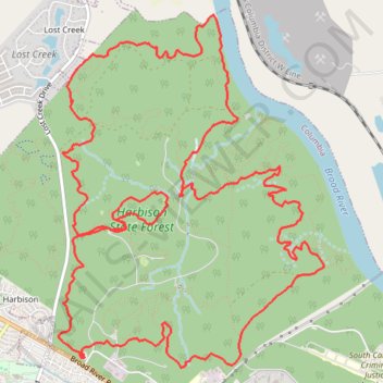 Afternoon Ride trail, distance, elevation, map, profile, GPS track