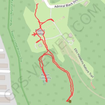 Rippon Lodge Historic Site trail, distance, elevation, map, profile, GPS track