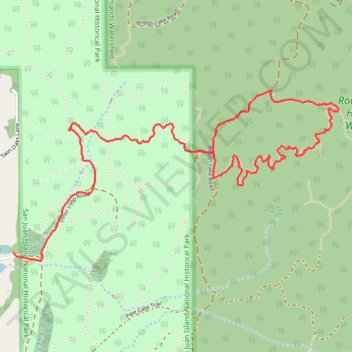 Mitchell Hill up trail, distance, elevation, map, profile, GPS track