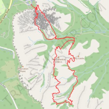 Navajo Loop Trail and Peekaboo Loop Trail in Bryce Canyon National Park trail, distance, elevation, map, profile, GPS track