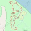 Neuse River Beach Swamp Trail and Flanners Beach Campground Loop in Croatan National Forest trail, distance, elevation, map, profile, GPS track