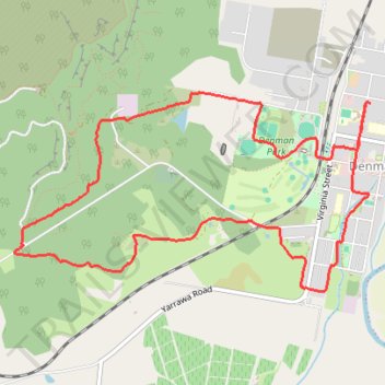 Denman Common Loop trail, distance, elevation, map, profile, GPS track