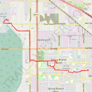 Harris County Cycling trail, distance, elevation, map, profile, GPS track