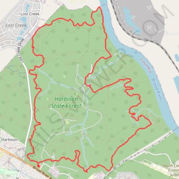 Afternoon Ride trail, distance, elevation, map, profile, GPS track