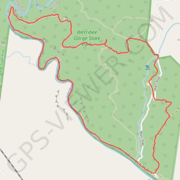 Werribee Gorge Circuit Walk trail, distance, elevation, map, profile, GPS track
