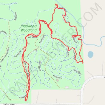 Ingawanis Woodland trail, distance, elevation, map, profile, GPS track