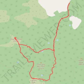 Px Shay, Ingham trail, distance, elevation, map, profile, GPS track