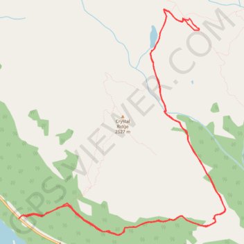 Lake Helen trail, distance, elevation, map, profile, GPS track