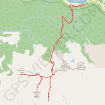 Hike to Plummer Peak and Denman Peak via Pinnacle Peak Trail and Pinnacle Saddle in the Mount Rainier National Park trail, distance, elevation, map, profile, GPS track