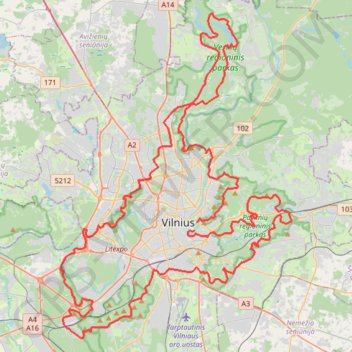 VIKING_TR001 trail, distance, elevation, map, profile, GPS track