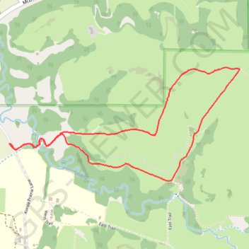 Self-Guided Nature Trail Loop in Konza Prairie Biological Station trail, distance, elevation, map, profile, GPS track