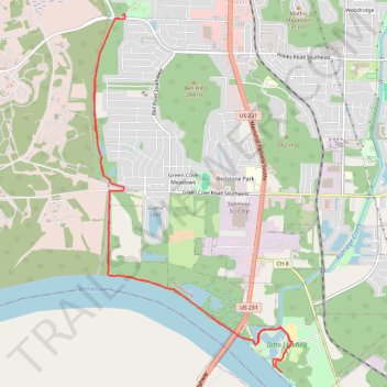Huntsville Mountain Biking trail, distance, elevation, map, profile, GPS track