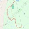 Forrunner 3ed run - Highland Park trail, distance, elevation, map, profile, GPS track