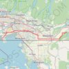 Tsawwassen - Chilliwack trail, distance, elevation, map, profile, GPS track